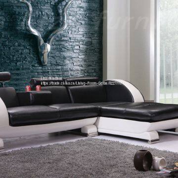 Italy Unique Genuine Leather Sofa With Coffee Table photo-2