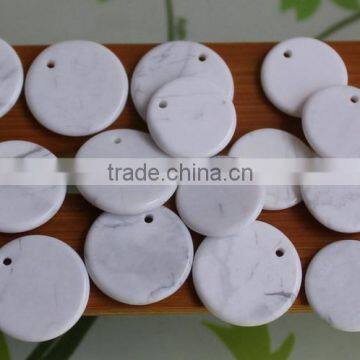 12mm/14mm Round Disc White Howlite Jewelry Accessories High Quality Diy American Howlite Jewelry Components Accessories 2017 photo-3