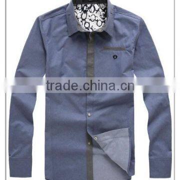 Mens Slim Fit Skiny Shirt with Tailored Body Fit in Color