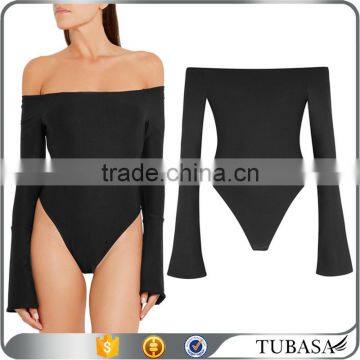 2017 newest Off Shoulder Bodysuit with Long Sleeves