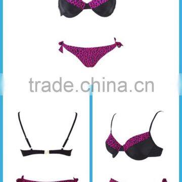 Most Popular Sexy Rosy and Black Leopard Bikini Swimwear 2018 photo-6