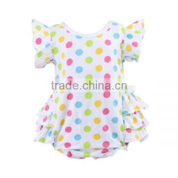 2017 colorful polka dot romper print baby romper newborn baby clothes