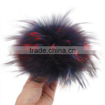 Myfur Customized Real Raccoon Fur Pompom Detachable Hat Pom Poms photo-2