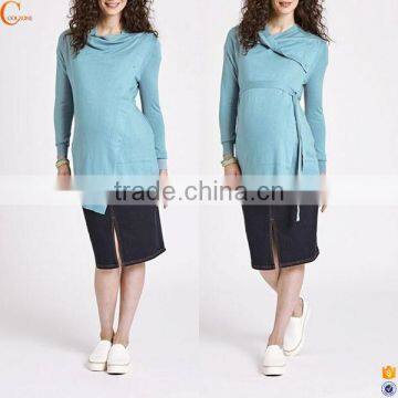 Maternity ladies wear 4-in-1 long sleeve cardigan for women