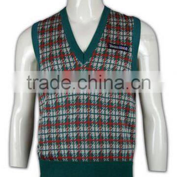 ISO9001/BSCI Manufature Stylish Green Oversized Sleeveless Sweater photo-6
