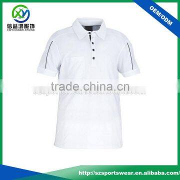 White Color New Arrival Dry Fit Poly/Spandex Polo Shirts for Men photo-1