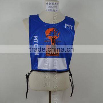 Colorful Non Woven Marathon Vest with number