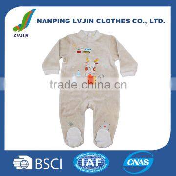 manufacturer for newborn romper, long sleeves velour romper