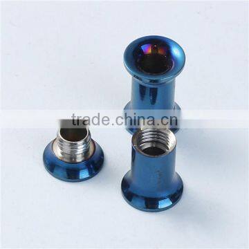 5mm Stainless Steel Ear Stretcher Expander Cylinder Blue Body Pirercing Jewelry photo-3