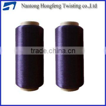 100 Polyester DTY Dyeing Yarn for Embroidery Thread photo-1