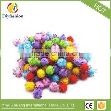 20mm handmade art toys Chenille Stems Bendaroos Christmas Plush Ball Hair Root Diy Children Toys gifts