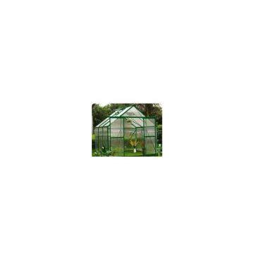 STURDY ALUMINUM FRAMING SMALL 10MM TWIN-WALL HOBBY POLYCARBONATE GREENHOUSES 8' X 6'  RH0806