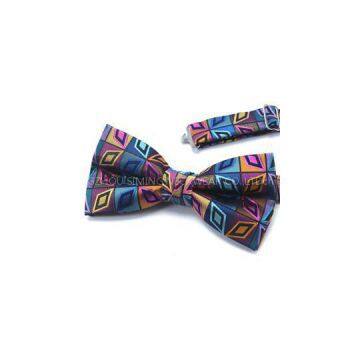 Fashion Silk Classic Paisley Striped Dots Woven America Or France Style Bowtie