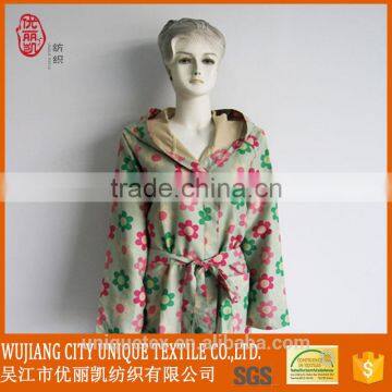 Super Soft Print Bathrobe,suede Bathrobe,mens Hooded Bathrobe