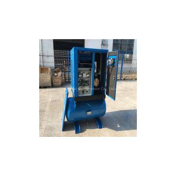 electric belt driven air compressor with dryer and tank