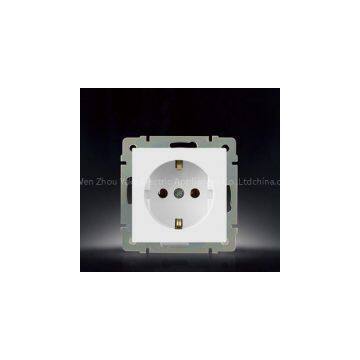 YK009 Grounding European type electric outlet Schuko socket