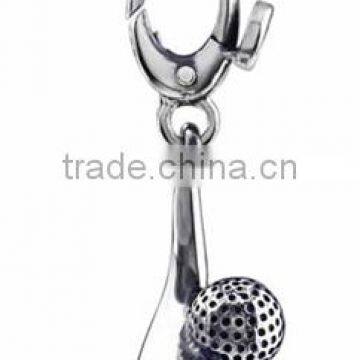 2014 hot sale newest golf club and ball keychain/golf keychain