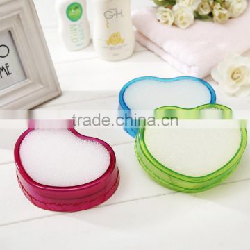 customized plastic heart shape soap dish/case/holder