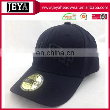 Good quality cotton hip hop baseball cap fitted hat with embroidery logo