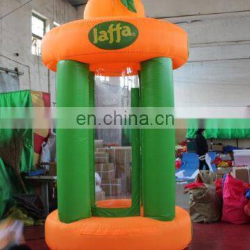 Custom cartoon model fashion giant inflatable cash box