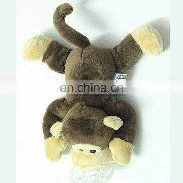 hot sale monkey shaped silicone baby pacifier plush toy