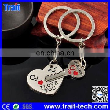 Couple Keychain Keyring "I Love You" Heart