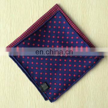 Hand Rolled Reverisible Silk Pocket Square Top Quality