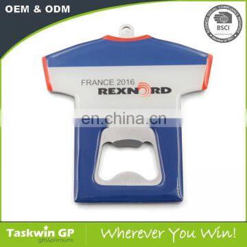 Top Quality promotion new pewter T-Shirt bottle openers