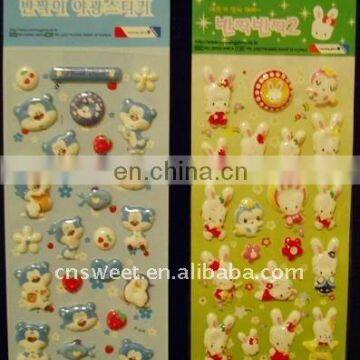 2017 New Style Healthy Cute Cartoon Puffy Sticker Wallpaper photo-2