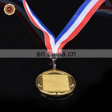 Wr New Design Quality 24k Gold Foil Medal Wholesale Metal Custom Medal With Free Ribbon for Awards Ceremony photo-2