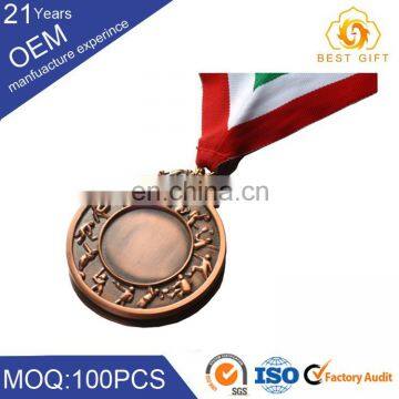 Metal casting sport ball trophy medals medallions for award badges