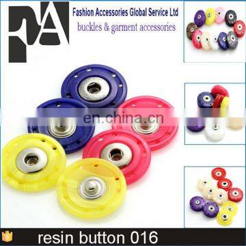 Plastic resin snap Fridge magnet button