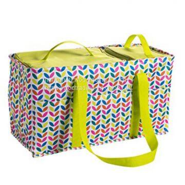 large tote bag with handles 2 zippered pocket