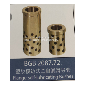 Flange self-lubricating bushes