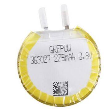 Grepow 225mAh 3.7V Round Shaped Lipo Battery 3630027