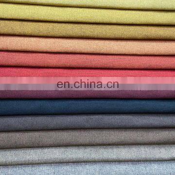 2020 High Quality Upholster 100% Polyester Woven Trending Products Coating Sofa Linen Look Fabric photo-2
