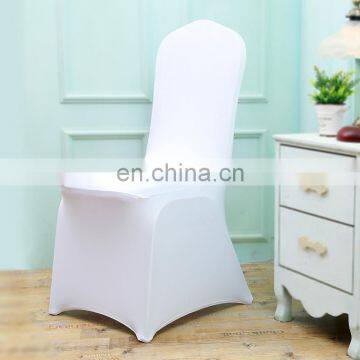 White Stretch Elastic Universal Wedding Hotel Chair Covers for Weddings Party Banquet photo-3