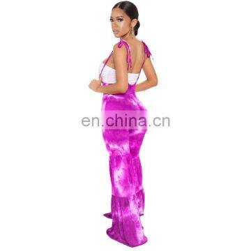 Streetwear Sexy Women Elastic Ruffles Hole Flare Pants Leggings High Waist Overall Trousers Draped Jogger Sweatpants photo-6