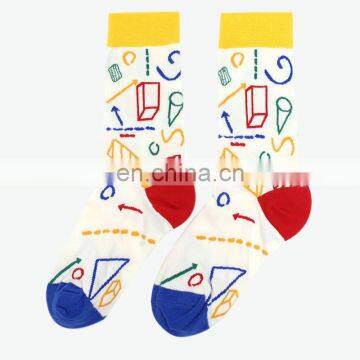 Manufacturer Custom Cotton Funny Socks 3D Printed Jacquard Socks