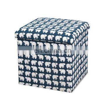 Home Storage Organization Foldable Seat Box Ottoman Sale Big Ottoman Stool photo-5