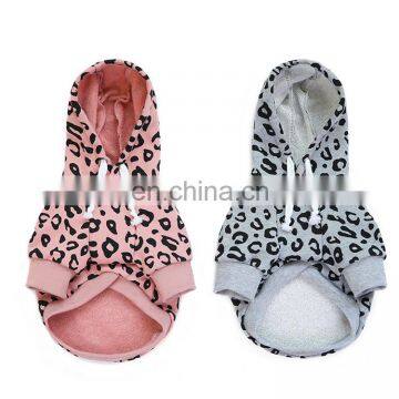 New Fashion Leopard Print Simple Design French Bull Dog Hoodies Plain Pet Clothes photo-5