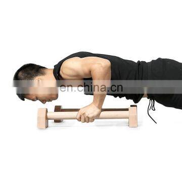 Harbour Gym Fitness Bench Wooden Push up Bar photo-5