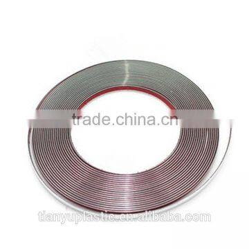 stainless steel auto 3M car auto chrome strip adhesive styling moulding car chrome strips