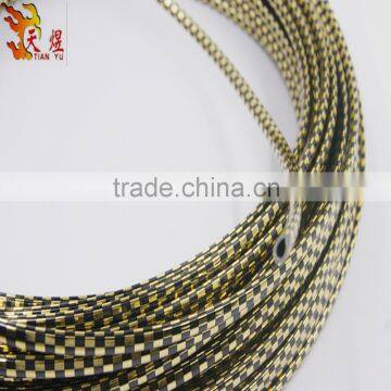 DIY Black and silver PVC 3m/lot Chrome U Look Interior Air Vent Grille Door Self Adhesive Car Edge Styling Moulding Trim Strip