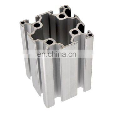 silver anodized industrial aluminium profile system