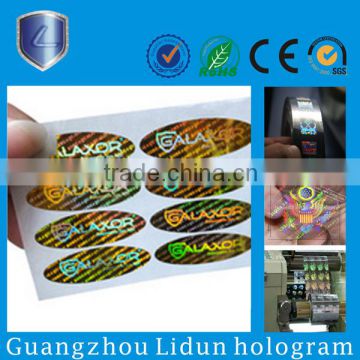 Custom the latest security id holographic stickers