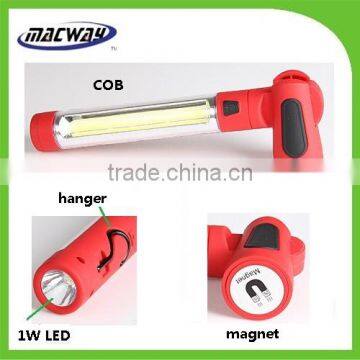 Magnetic portable COB led work light with hanger