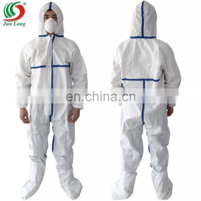 Standard Waterproof Non woven White Disposable Microporous Coverall