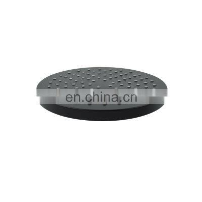 Top Black Round  Rainfall Water Saving Top Head Shower