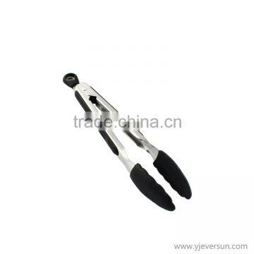 New design and best seller food grade silicone food tong, mini serving tongs , stainless steel mini tongs wholsale